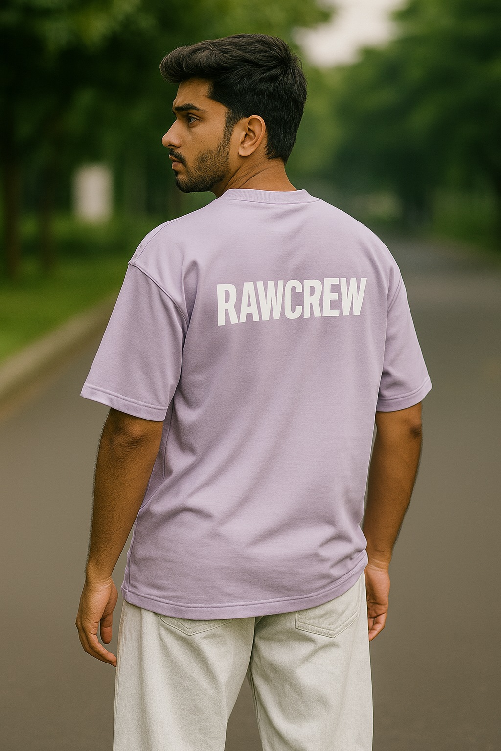 Oversized Graphic T-Shirt – Lavender