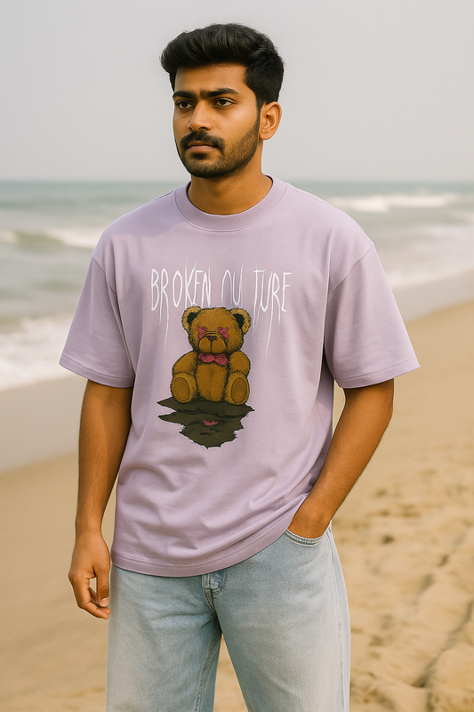 Oversized Graphic T-Shirt – Lavender