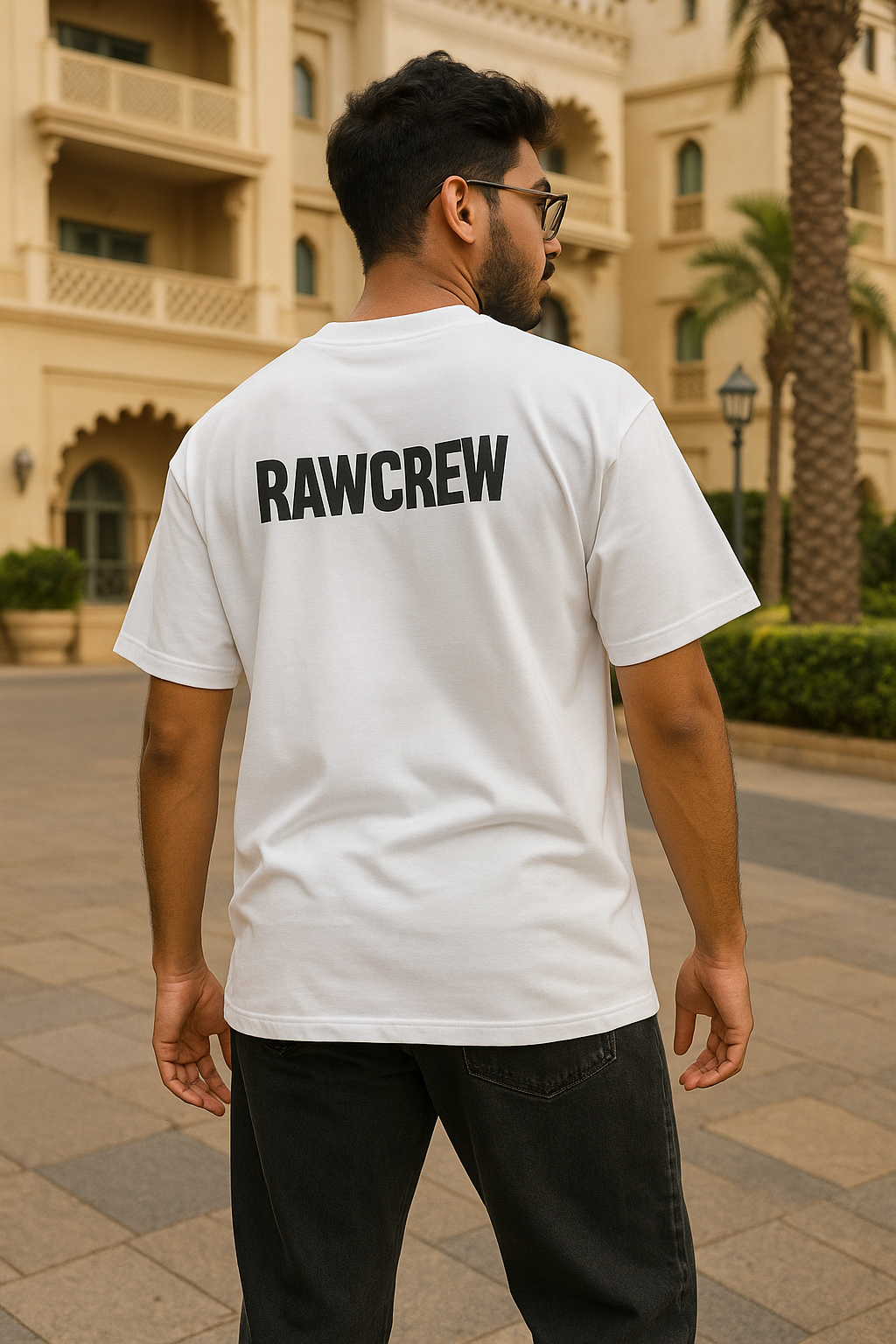 Oversized Graphic T-Shirt – White